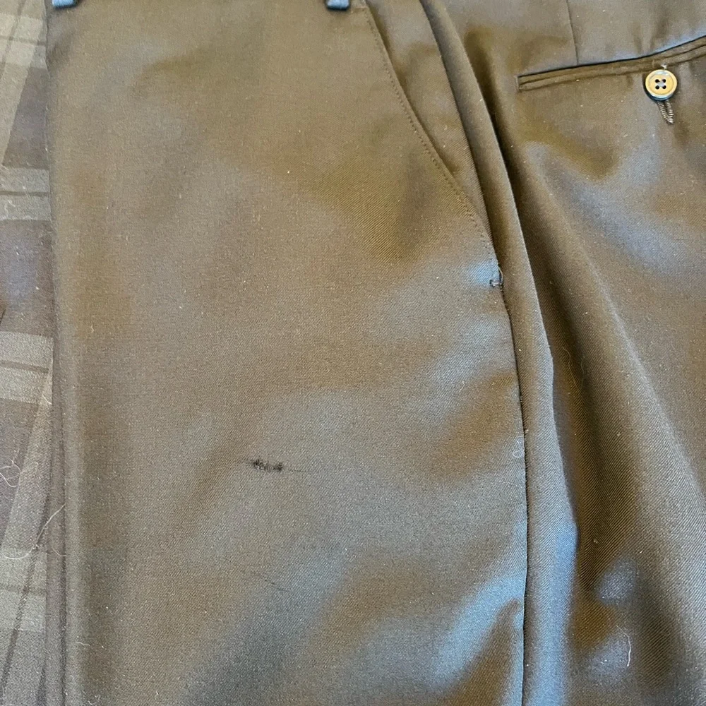 Jos. A. Bank Plaid Dinner Jacket and Slacks Size 44L Slim Fit Slacks W40” L33” - Picture 15 of 16